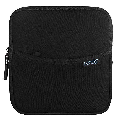 【期間限定ポイントUP】Lacdo 耐衝撃 外付け USB CD DVD ライター ブルーレイと外付けハードドライブ ネオプレン 保護ストレージ キャリー スリーブケース ポーチバッグ 収納ポケット付き Apple MD564ZM/A US