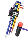 【期間限定ポイントUP】Goreson 六角レンチセット 9本組ボールポイント L型レンチ 六角棒 1.5mm-10mm-S2 合金スチール 精密六角レンチ 六角レンチ じょしゅ附属、DIY デジタル修理 工具 自転車 セット ツール