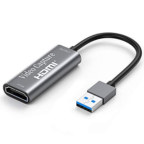 『代引き不可』Chilison HDMI キャプチャーボード ゲームキャプチャー USB3.0 ビデオキャプチャカード 1080P60Hz ゲーム実況生配信、画面共有、録画、ライブ会議に適用 小型軽量 Nintendo Switch、Xbox One、OBS Studio対応 電源不要（アップグレードバージョン）