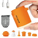 【期間限定ポイントUP】PrimeCamp エアーポンプ 電動 空気入れ 超軽量 強力170L/分 【6つのノズル&ライト付】 エアポンプ 1380mAh大容量バッテリー USB充電式 空気抜き インフレーターマット キャンプ 浮き輪 (オ
