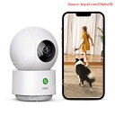 【期間限定ポイントUP】【2K 360°全方位ワンタッチコール監視カメラ】 aosu防犯カメラ 室内用 ペット カメラ 監視カメラ グ 見守りカメラ スマートモ...