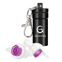 【期間限定ポイントUP】耳栓 安眠 防音 Quietide 睡眠用耳栓 遮音値31dB 睡眠 飛行機 仕事 勉強 繰り返し使用可能 携帯ケース付き 日本語説明書...
