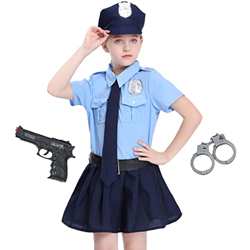 商品詳細子供たちのあこがれ、お巡りさんのコスプレです。かっこいい婦人警官になりきろう！ハロウィンやクリスマス会、お遊戯会など、イベントにどうぞお着換えしやすく作ってあります。一人でもラクラクです。余裕のあるサイズをお選びください。モデルは年齢5歳、身長112センチ。Sサイズでピッタリでした。おもちゃの拳銃と手錠が付属。Raise your hand！ お父さんを逮捕しよう。（拳銃のデザインは4種類の内どれかが入ってきます。選ぶことはできませんので、予めご了承ください。）セット内容：制服ワンピース、ネクタイ、ベルト、帽子、手錠（おもちゃ）、拳銃（おもちゃ）、オリジナルカード入り同商品は 2022年 9月以降出荷分には、Amazon Transparency プログラムを導入しております。 Amazon Transparency プログラムにより、購入者は届いた商品が真正品であることを確認できます。外装にある 2 次元バーコードを Amazon Shopping アプリでスキャンしてください。発送詳細送料無料なので、配達についてノークレームでお願いします。以下はできません。1、発送方法の変更2、同梱3、領収書発行4、代引き5、局留め 当サイトに掲載している商品は、複数店舗で同時に販売しております。 その為、サイトよりご注文を頂いた時点で稀に他店舗にて完売してしまい欠品してしまう場合がございます。 今後の入荷予定を確認して入荷が困難な場合は、誠に勝手ながらご注文はお取り消しさせて頂きます。 在庫管理は、できる限りリアルタイムな更新を心がけておりますが、万一欠品の際はご了承下さい。