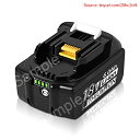 【期間限定ポイントUP】マキタ 18V 互換 バッテリー BL1830 BL1860B バッテリー 6.0Ah 大容量 ライト付き残量表示でき PSE認証済 電...
