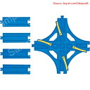 【代金不可！期間限定ポイントUP】プラレール 交差ポイントレール(1/2直線レール4本付) R-14