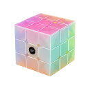 【期間限定ポイントUP】QiYi Warrior Magic Cube 魔方 (日本語6面完成攻略書) 3x3x3 競技専用キューブ 回転スムーズ 立体パズル 世界基準配色 ストレス解消 脳トレ ポップ防止 対象年齢6歳以上 (ゼリー 魔方