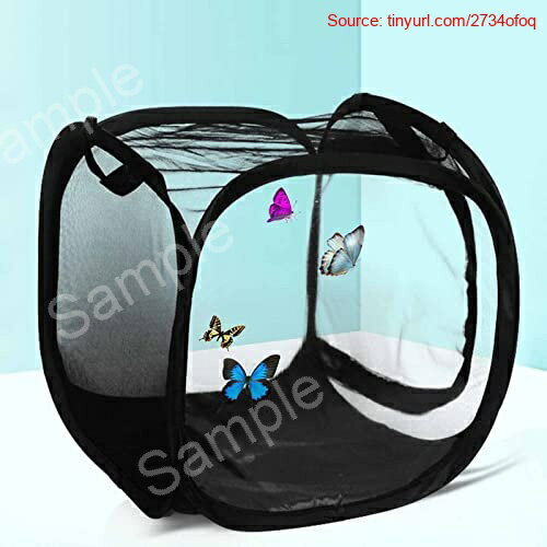 【期間限定ポイントUP】Emoi 虫かご 蝶 メッシュ 小 折りたたみ 昆虫ケージ ひも付き カブトムシ 幼虫 飼育ケース 通気性 ネット 繁殖 昆虫観察 標本 虫採り 捕獲 虫取り網 軽量 爬虫類 昆虫ハウス 屋外 自然探検おもちゃ 収納のサムネイル