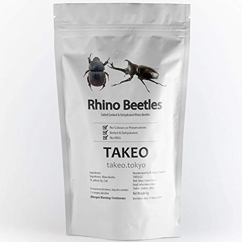 【期間限定ポイントUP】TAKEO 国内正規品 そのまま食べれる昆虫食 カブトムシ 塩味