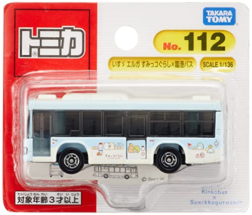 【期間限定ポイントUP】タカラトミー トミカ No.112 いすゞ エルガ すみっコぐらし×臨港バス (ブリスターパッケージ) ミニカー おもち..