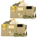 【期間限定ポイントUP】TIMYU 車 収納 サンバイザーポケット PU レザー 車用収納バッグ 多機能ポケット 収納ホルダー 取付簡単 スマホ サングラス カ...
