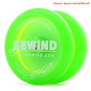 【期間限定ポイントUP】ヨーヨー スピンスター 初心者向けDVD付 ヨーヨーファクトリー (グリーン/クリアキャップ(REWINDロゴ))