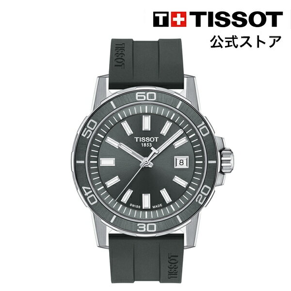 ティソ 腕時計（メンズ） 【楽天スーパーSALE P10倍】ティソ 公式 メンズ 腕時計 TISSOT スーパースポーツ ジェント グレー文字盤 ラバーストラップ