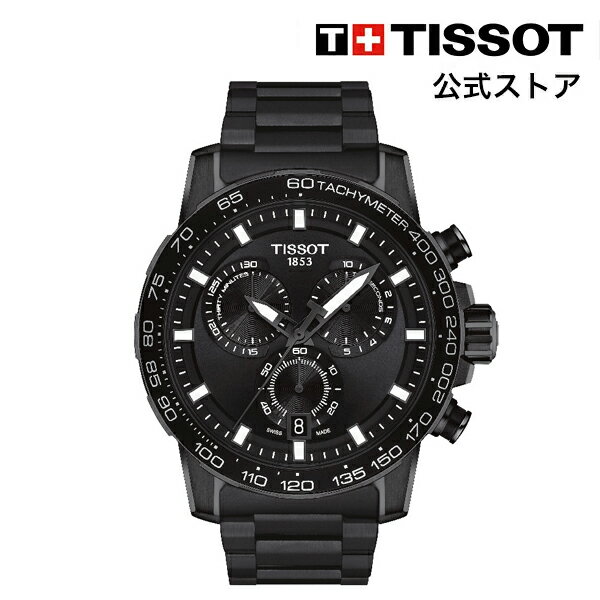 楽天TISSOTティソ公式ストア楽天市場店ティソ 公式 メンズ 腕時計 TISSOT スーパースポーツ クロノクォーツ ブラック文字盤 ブレスレット T1256173305100