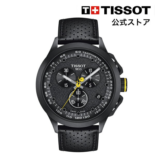 ティソ 腕時計（メンズ） 【マラソンP10倍】ティソ 公式 メンズ 腕時計 TISSOT T-レース サイクリング ツール・ド・フランス 2022 スペシャル エディション ブラック文字盤 レザー