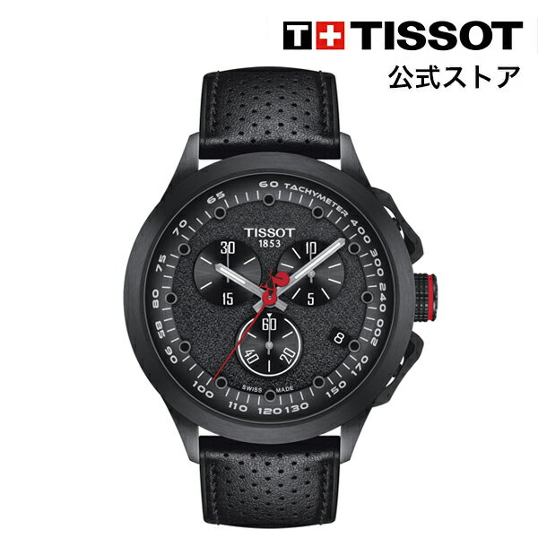 ティソ 公式 メンズ 腕時計 TISSOT T-レース サイクリング ブエルタ 2022 スペシャル エディション ブラック文字盤 レザー