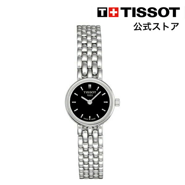 ティソ 【マラソンP10倍】ティソ 公式 レディース 腕時計 TISSOT ラブリー クォーツ ブラック文字盤 ブレスレット T0580091105100