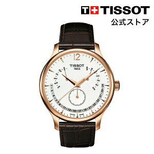 ティソ 公式 メンズ 腕時計 TISSOT トラディション パーペチュアルカレンダー クオーツ シルバー文字盤 レザー 【TRADITION クォーツ 電池 防水 カレンダー 革ベルト スイス製 スイス 人気 ブランド ビジネス クロノグラフ】