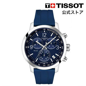 ティソ 公式 メンズ 腕時計 TISSOT PRC 200 クロノグラフ クォーツ ブルー文字盤 ラバー T1144171704700