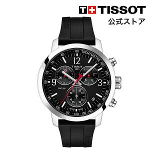 【イチバの日 p10】ティソ 公式 メンズ 腕時計 TISSOT PRC 200 クロノグラフ クォーツ ブラック文字盤 ラバー T1144171705700