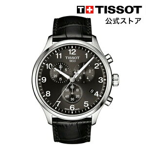 【ポイントアップ・クーポン対象】ティソ 公式 メンズ 腕時計 TISSOT クロノ XL クラシック クォーツ ブラック文字盤 レザー T1166171605700