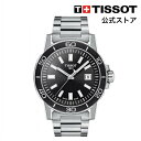 ティソ ティソ 公式 メンズ 腕時計 TISSOT スーパースポーツ クォーツ ブラック文字盤 ブレスレット T1256101105100