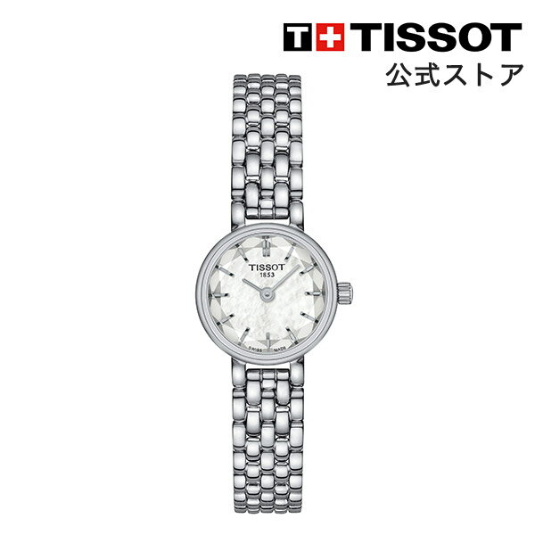 ティソ 【楽天スーパーSALE P10倍】ティソ 公式 レディース 腕時計 TISSOT ラブリー ラウンド ホワイト・マザー・オブ・パール文字盤 ブレスレット T1400091111100