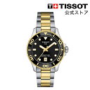 【10%ポイントバック★】 ティソ 公式 ユニセックス 腕時計 TISSOT シースター 1000 36MM ブラック文字盤 ブレスレット T120210220...