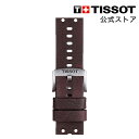 ティソ 公式 腕時計ベルト TISSOT ブラウン レザーストラップ 22MM T852046777