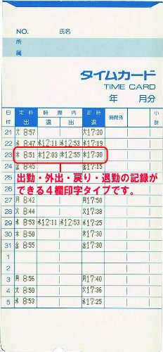 【送料無料】　アマノ 電子タイムレコーダー 4欄印字 BX2000