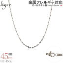 楽天チタンアクセサリー　レジエ＼5/1限定 11％OFFクーポン ／ 純チタン ネックレス チェーン 45cm 小判 2.0mm幅 AO45F（ チタン チェーンネックレス メンズ レディース アジャスター 錆びない つけっぱなし シンプル ユニセックス 男女兼用 ニッケルフリー 41cm 42cm 43cm 44cm スポーツ 肩こり ）