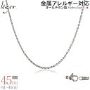 【 金属アレルギー対応 】 純チタン ネックレス チェーン 45cm カットアズキ 小豆 1.9mm幅 SA45F( チタン チェーンネックレス レディース メンズ 錆びない アジャスター シンプル アズキ ユニセックス 男女兼用 ニッケルフリー 44cm 43cm 42cm 41cm スポーツ 肩こり )