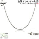 【 金属アレルギー対応 】 純チタン ネックレス チェーン 50cm カットアズキ 小豆 1.9mm幅 SA50F( チタン チェーンネックレス レディース メンズ 錆びない アジャスター シンプル アズキ ユニセックス 男女兼用 ニッケルフリー 46cm 47cm 48cm 49cm スポーツ 肩こり )