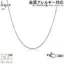 【 金属アレルギー対応 】 純チタン ネックレス チェーン 50cm アズキ 小豆 1.1mm幅 SSA50F( チタン チェーンネックレス レディース メンズ 錆びない アジャスター シンプル ユニセックス 男女兼用 ニッケルフリー 46cm 47cm 48cm 49cm スポーツ 肩こり )