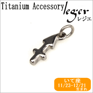 【 金属アレルギー対応 】 純チタン ペンダントトップ 星座 mini いて座 11/23-12/21生まれ T233 ( チタン 射手座 12星座 トップ ヘッド ペンダントヘッド ニッケルフリー ノンアレルギー チャーム パーツ ユニセックス メンズ レディース )