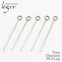 【 金属アレルギー対応 】 純チタン 9ピン 0.6 × 20.0 mm 5本セット 9P1( qピン ピン チタン アクセサリーパーツ アクセサリー パーツ 手芸 ハンドメイド 金具 接続パーツ ピンパーツ 基礎金具 ビーズ資材 基本金具 基礎パーツ つなぎパーツ )