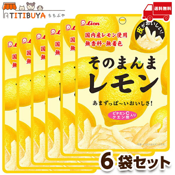 ライオン菓子 そのまんまレモン (25g ×6袋セット) 無香料 無着色 【送料無料】 (ライオン菓 ...
