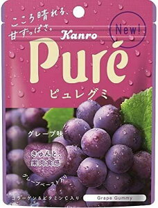 カンロ ピュレグミ グレープ (56g×6袋) コラーゲン ビタミンC 【送料無料】 (カンロ (Kanro)) ポイント消化