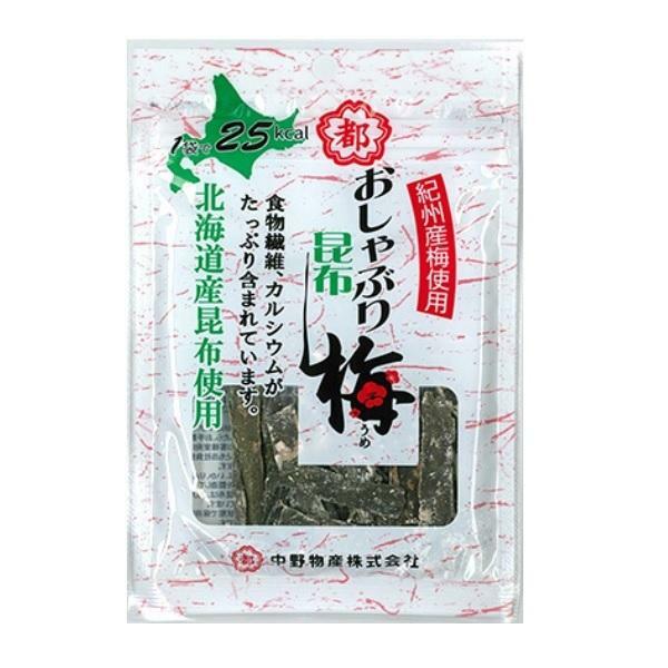 中野物産 おしゃぶり昆布梅 小袋 (10g×10袋入) ポイント消化 おつまみ