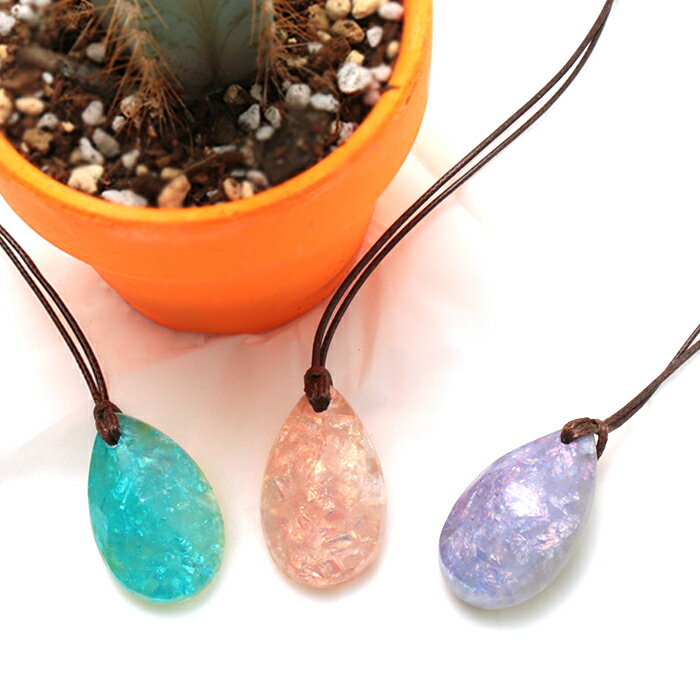 ネックレス 首飾り アクセサリー レディース おしゃれ かわいい 金属アレルギー対応 ドロップ型 しずく型 キラキラ リバーシブル アジャスター付き 調節可能 紐 エスニック チチカカ TITICACA ／ キラキラドロップネックレス zksjba8638のサムネイル