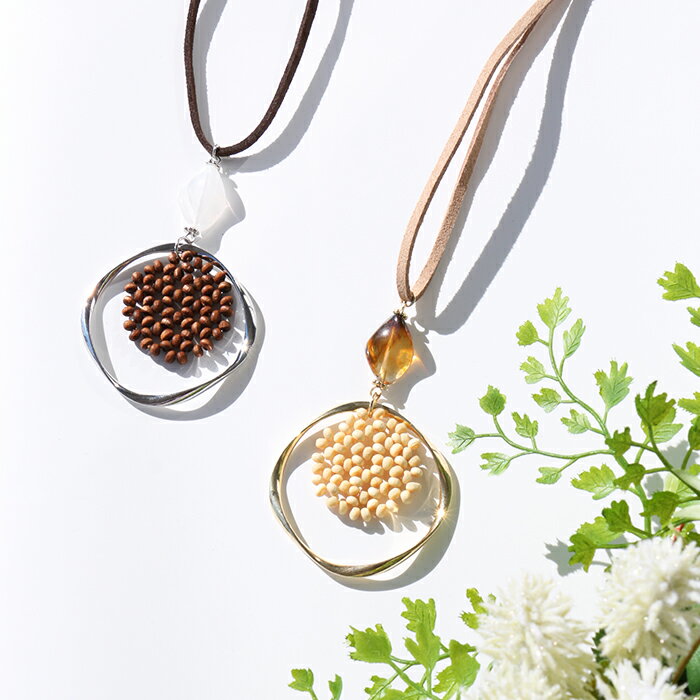 ネックレス 首飾り アクセサリー レディース おしゃれ かわいい ロング ウッドビーズ メタル アジャスター付き 調節可能 シルバー ゴールド ナチュラル エスニック チチカカ TITICACA ／ ウッドメタルコンビネックレス zksjbb8662のサムネイル