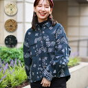 エスニック チチカカ楽天市場店で買える「シャツ オーバーサイズ ビッグシルエット ペイズリー柄 バンダナ柄 厚手 長袖 トップス レディース 秋冬 ライトアウター ゆったり カジュアル 総柄 ドロップショルダー エスニック チチカカ TITICACA / ビッグバンダナオーバーシャツ lwcbb071」の画像です。価格は5,382円になります。