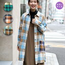 【30％OFF★セール】 シャツワンピース ロングシャツ チェック 15号 3L 大きめサイズ ネルシャツ 羽織り 秋 冬 レディース LL ゆったり ナチュラル エスニック チチカカ TITICACA ／ バイカラーネルチェックシャツワンピース(大きいサイズ) lwjbc712