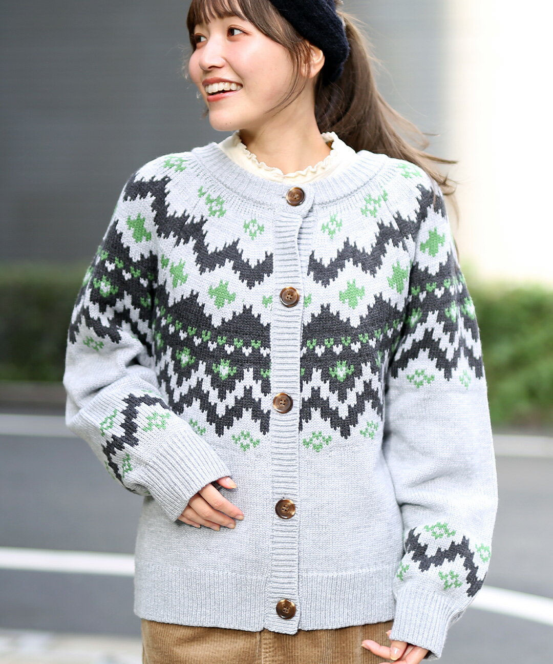 マメクロゴウチ 22AW フェアアイルニット トップス 長袖 1 マメクロゴウチ 22AW フェアアイルニット トップス 長袖 1