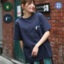 【10％OFF★SALE】 アルパカ刺繍Tシャツ ／ トップス 男女兼用 春 夏 半袖 ワンポイント オーバーサイズ ドロップショルダー 胸ポケット 刺しゅう アルパカ 綿100％ コットン ティーシャツ Mサイズ Lサイズ レディース メンズ ユニセックス エスニック チチカカ TITICACA