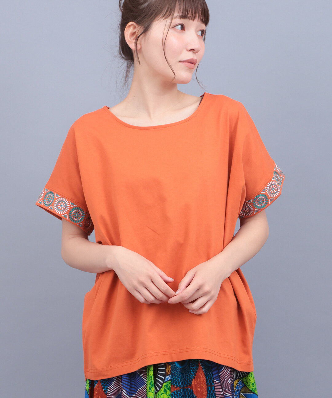 楽天市場】ラメ（カラーオレンジ）（Tシャツ・カットソー｜トップス