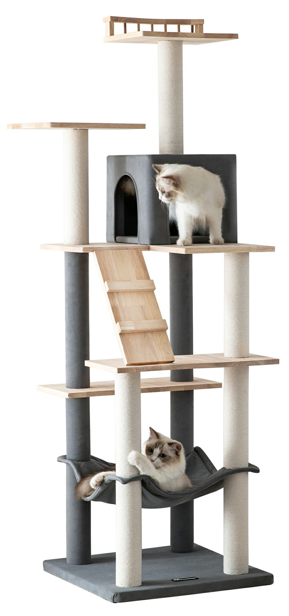 特価 キャットタワー グレー キャットツリー 猫タワー 4段タイプ キャットハウス ペット 猫 ストレス解消 07 楽天市場】キャットタワー（カラーグレー）（猫用品｜ペット・ペット