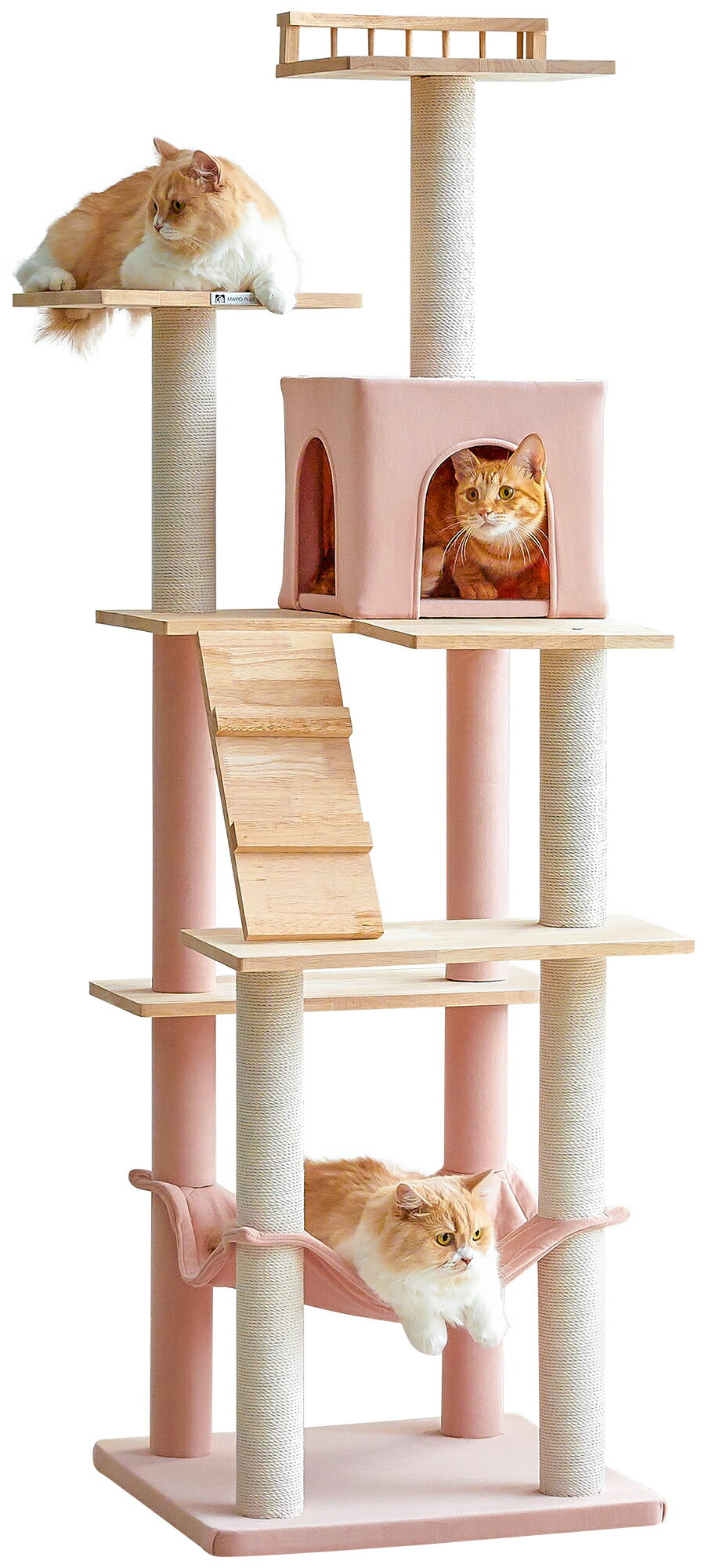 楽天市場】キャットタワー（カラーピンク）（猫用品｜ペット・ペット