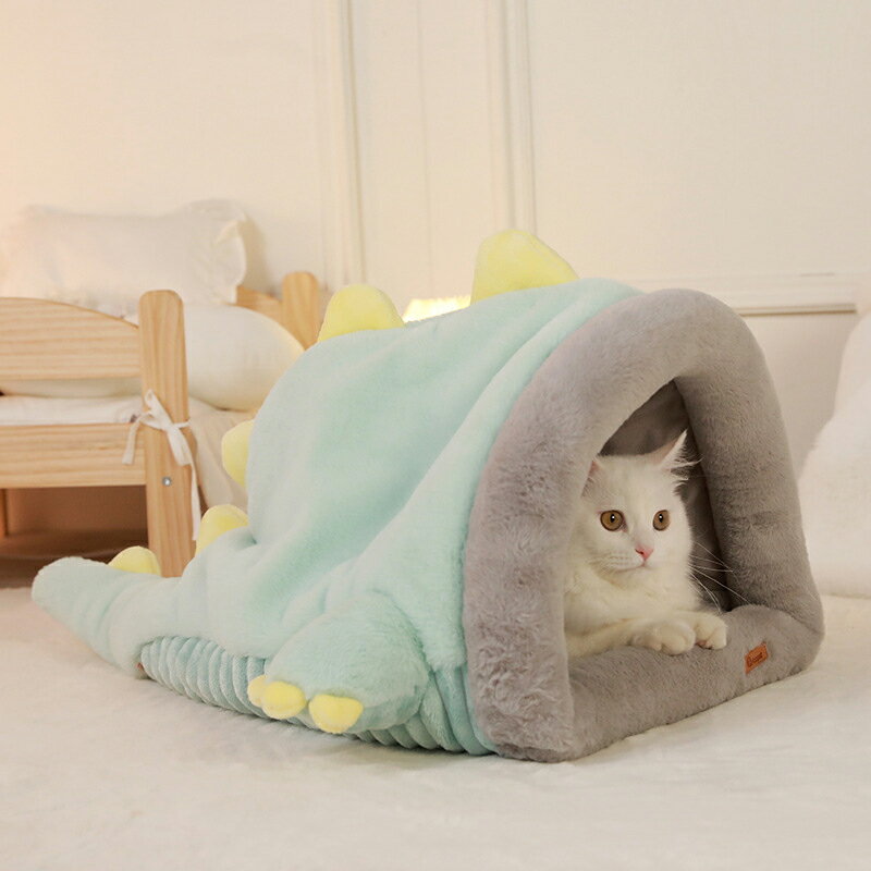 MWPO 猫ベッド 猫ハウス 可愛い 寒さ対策 保温防寒 柔らかい 猫 犬 ベッド クッション 小型犬 キャットハウス ペットベッド 暖かい休憩所 ピンク ブルー mwpo-300