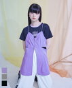 フロントジップサイドカットビスチェ〔メール便可/100〕【miette ミエット】(4)