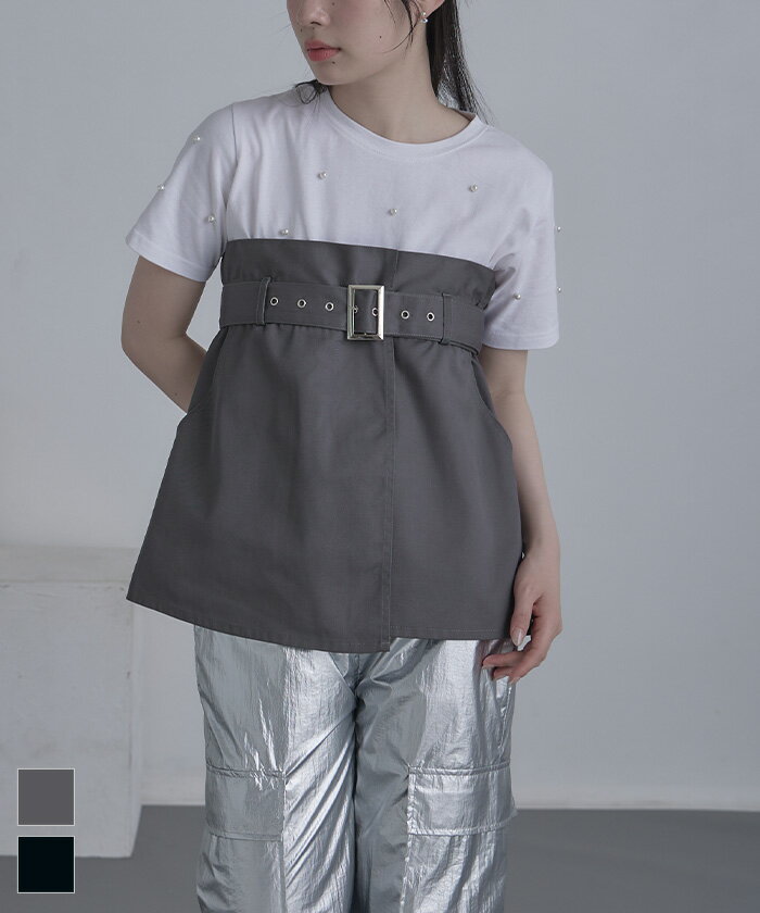 先着100名様【店内全品50％OFFクーポン】7/19 20時～■2wayツイルビスチェ【miette ミエット】のサムネイル